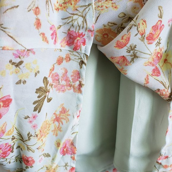 NWT Floral Print Crisscross Midi Dress Sz M - Picture 5 of 6